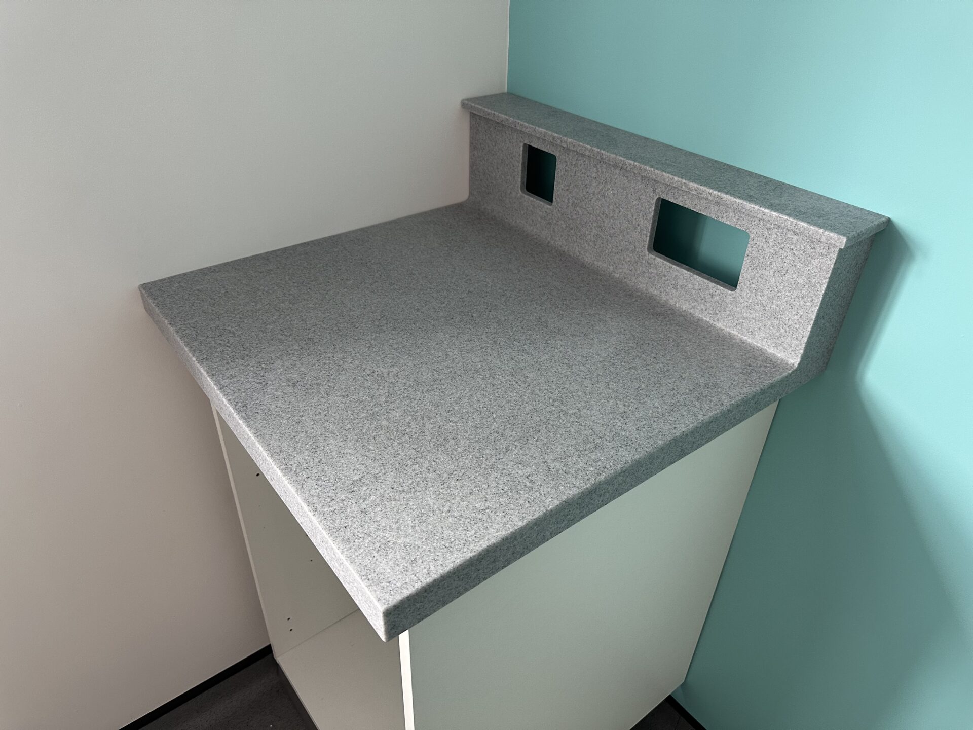 Dental Worktops in Staron Sanded Grey