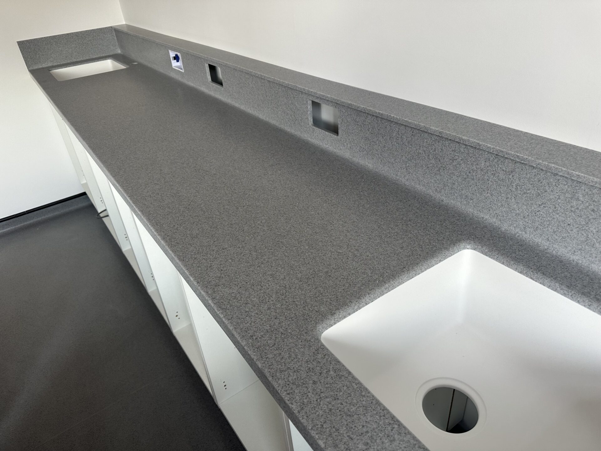 Dental Worktops in Staron Sanded Grey