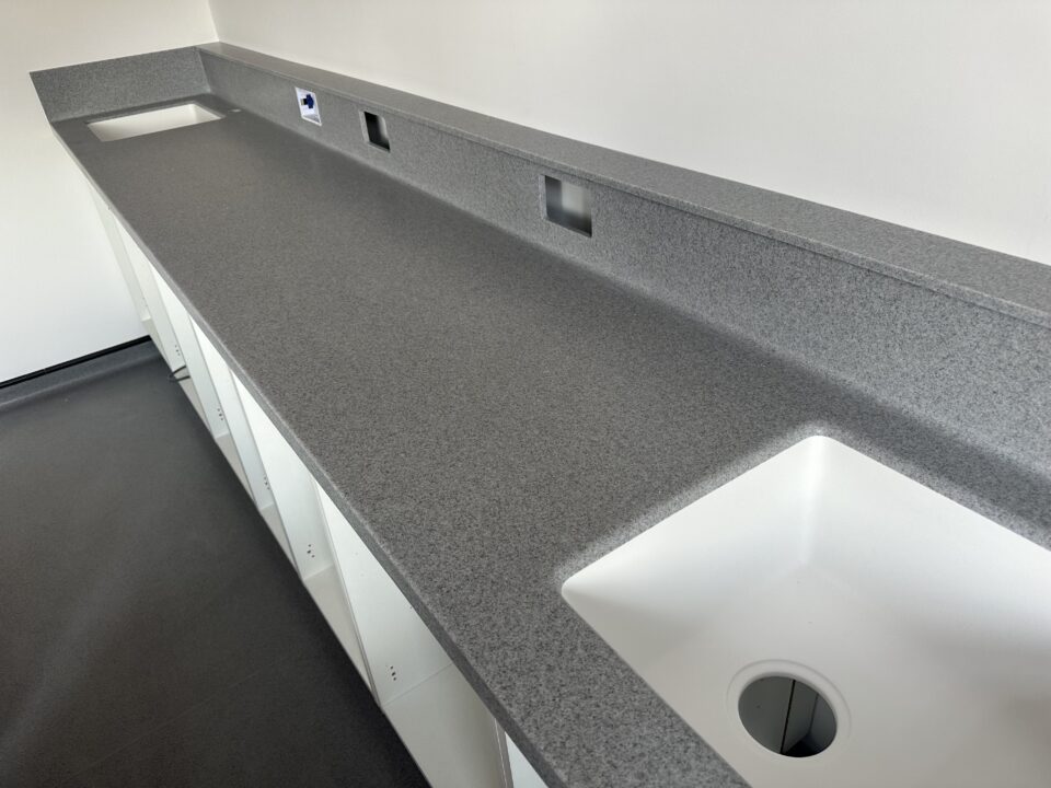 Dental Worktops Staron Sanded Grey