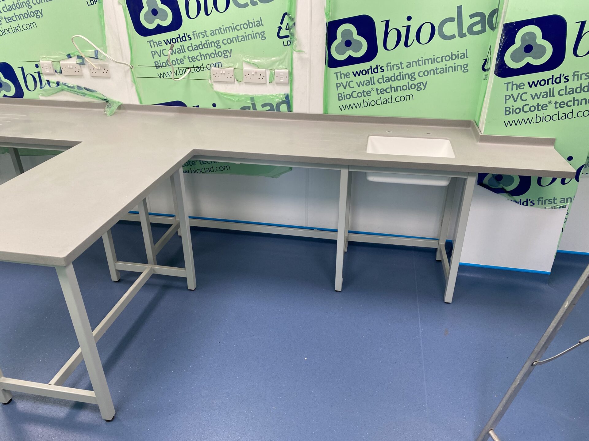 Corian Lab Worktops in Dove