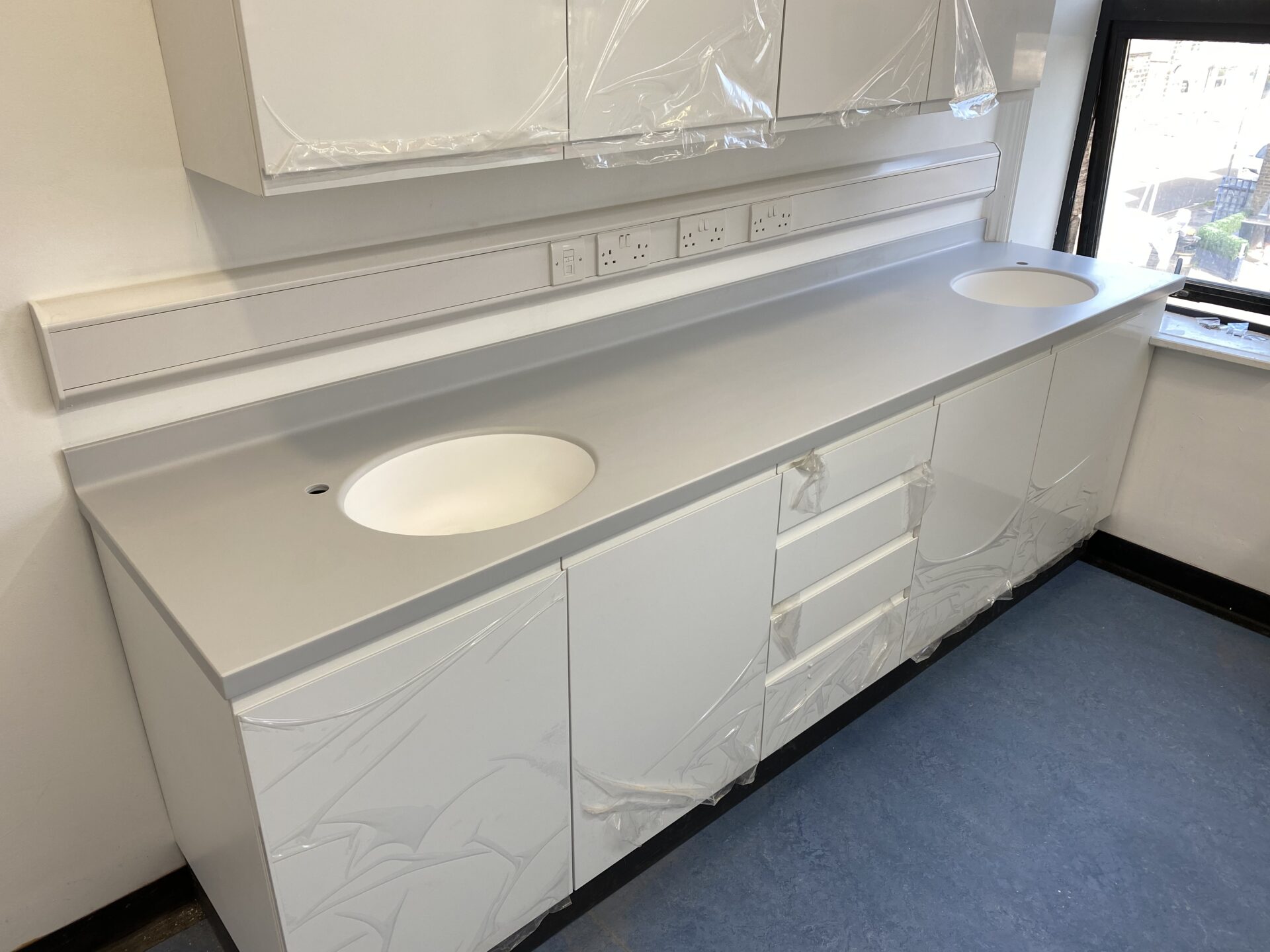 LG Himacs Worktops in Grey