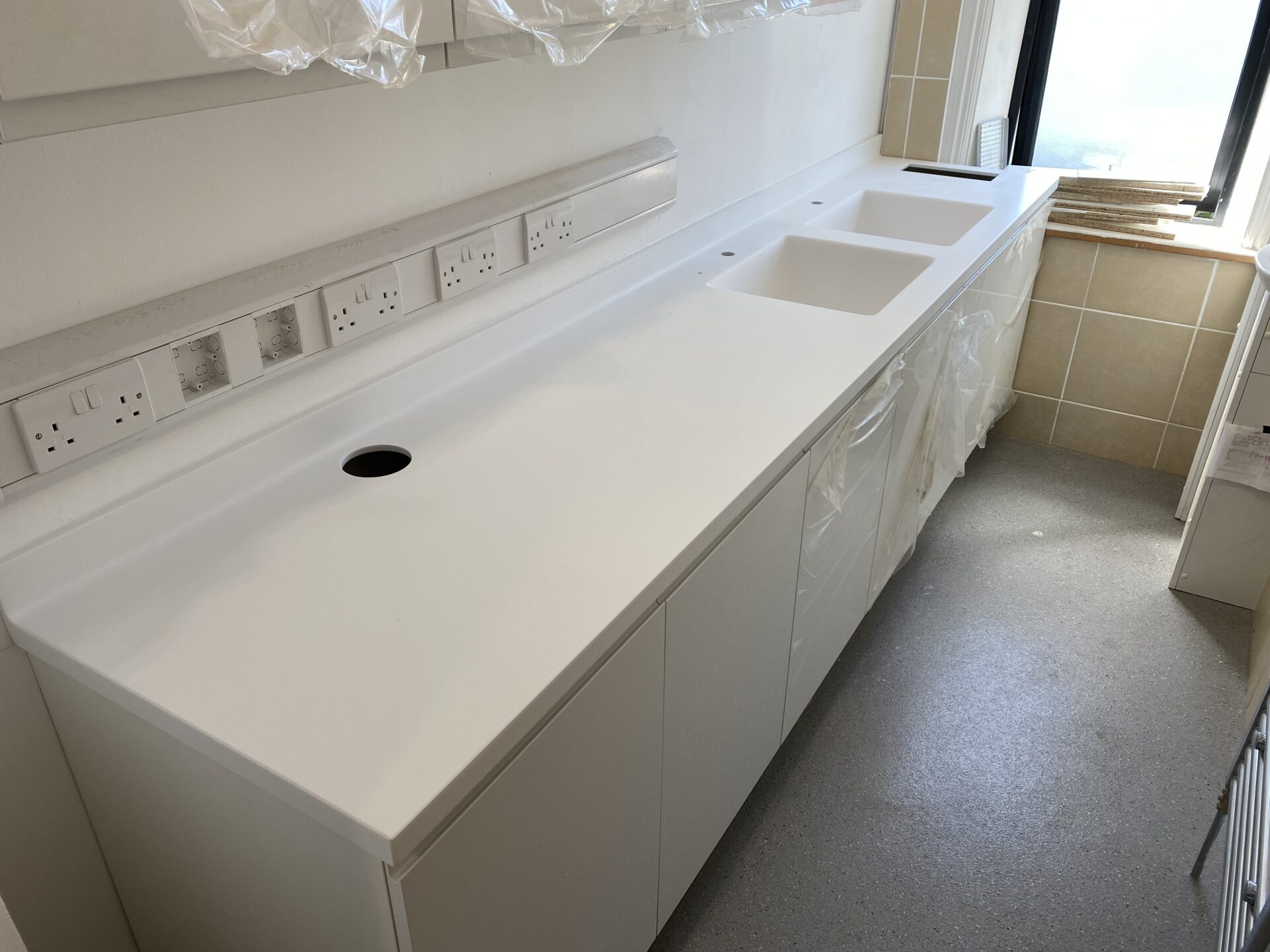 LG Himacs Worktops Alpine White