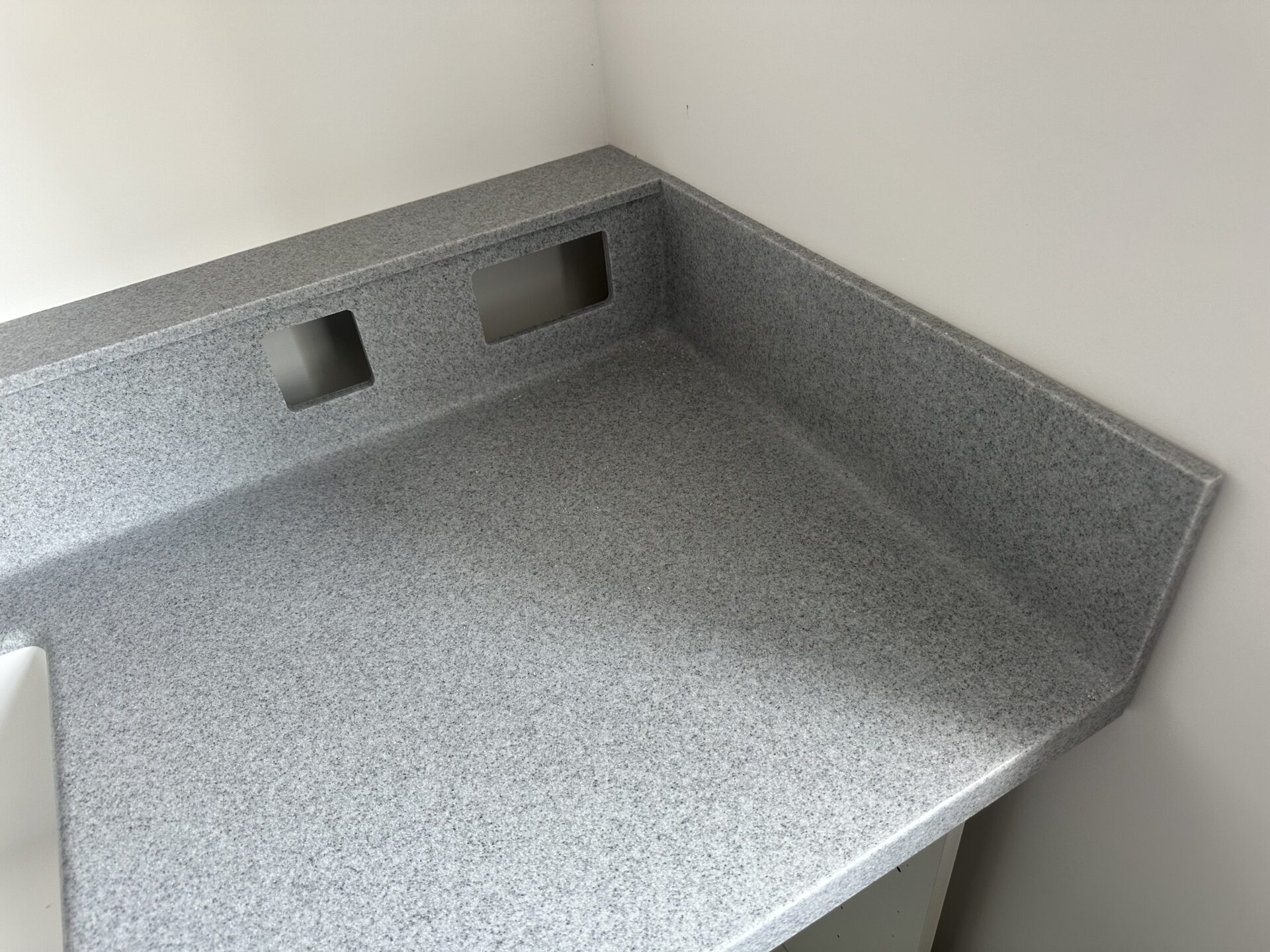 Dental Worktops in Staron Sanded Grey