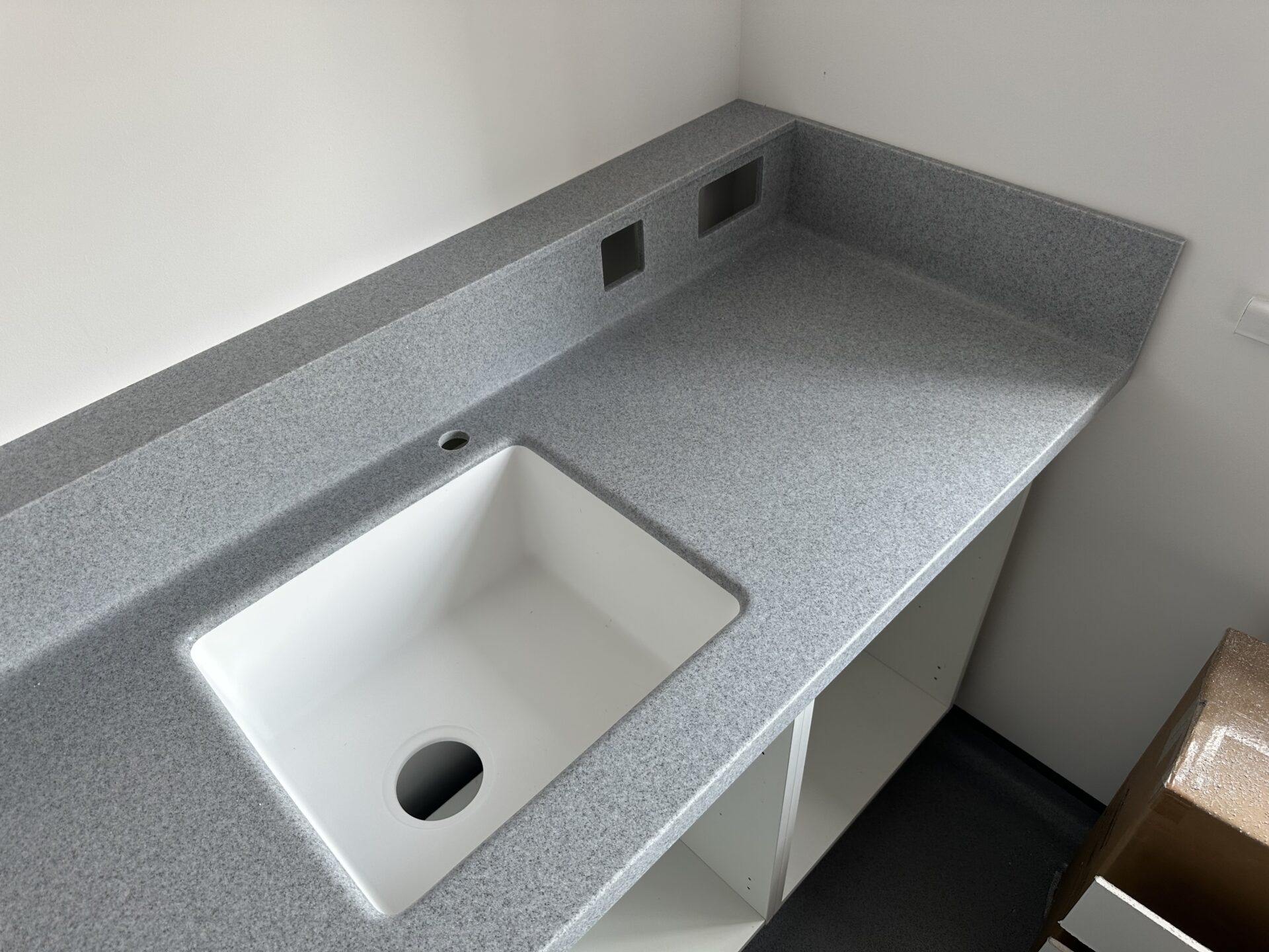 Dental Worktops in Staron Sanded Grey