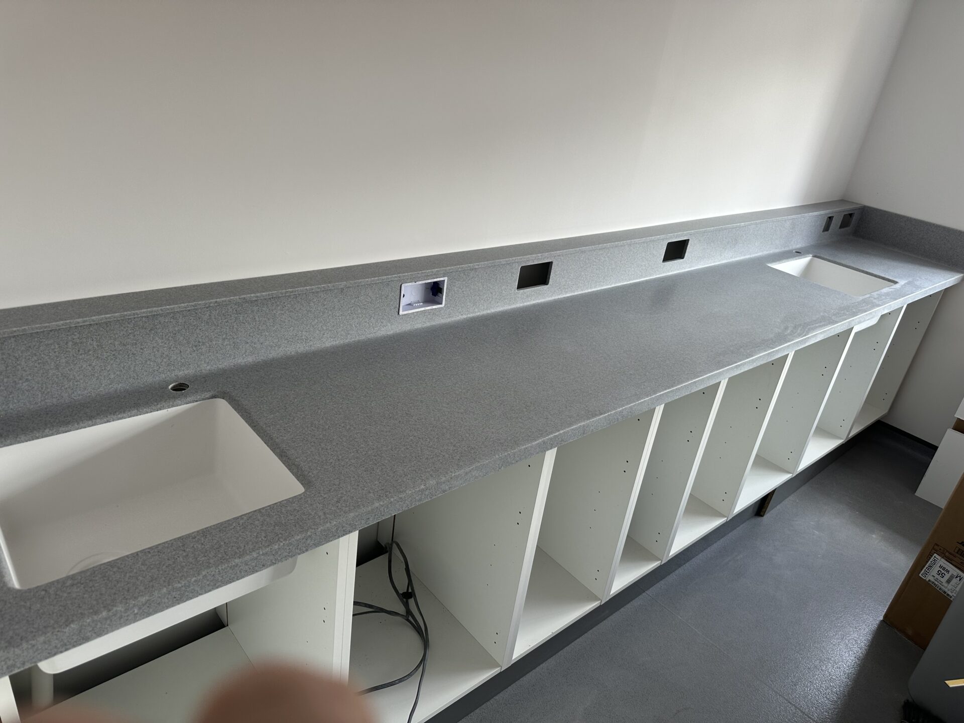 Dental Worktops in Staron Sanded Grey